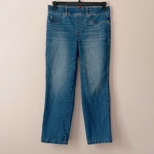 SPANX Straight Ankle Leg Women's Jeans Vintage Indigo Medium Wash Size Large
